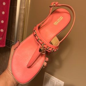 Michael Kors pink sandals